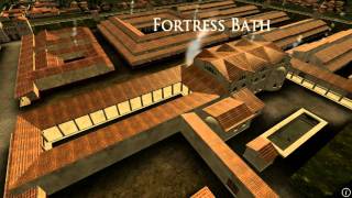 Animation of ancient Roman Fort in Caerleon Wales [upl. by Thea]