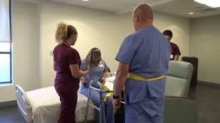 Physical Therapy Transfer Training  How To Transfer From Wheelchair To Bed [upl. by Adnilemre]