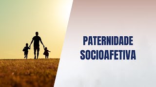 Paternidade socioafetiva [upl. by Yehc]