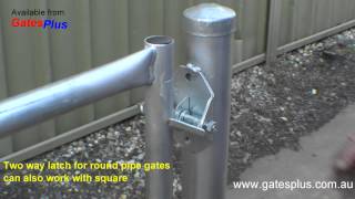 Gate Latch 2 way for round pipe and square [upl. by Ardenia]