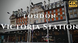 London Victoria Station Walk Through England 4K [upl. by Rediah373]