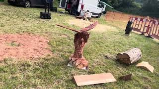 A fabulous range of wooden sculpture at Caerleon festival 2024 [upl. by Tehcac276]