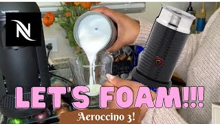 How To Foam Milk With Aeroccino 3 Make Coffee With Foam Tips amp Tricks  Easy Foamed Latte Recipe [upl. by Mojgan]