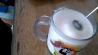 Aerolatte Review Frothing Cold Milk In Under 1 Minute [upl. by Idel]